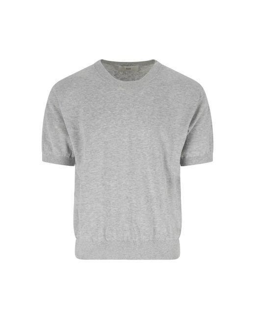 DUNST Gray Cotton Blend Sweater