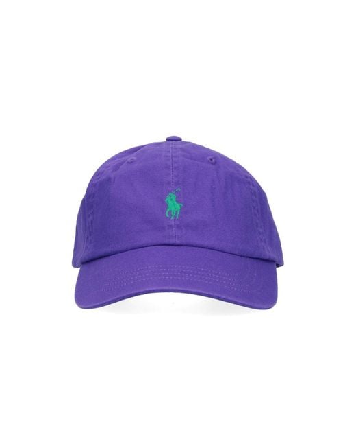 Polo Ralph Lauren Purple Baseball Cap Logo for men
