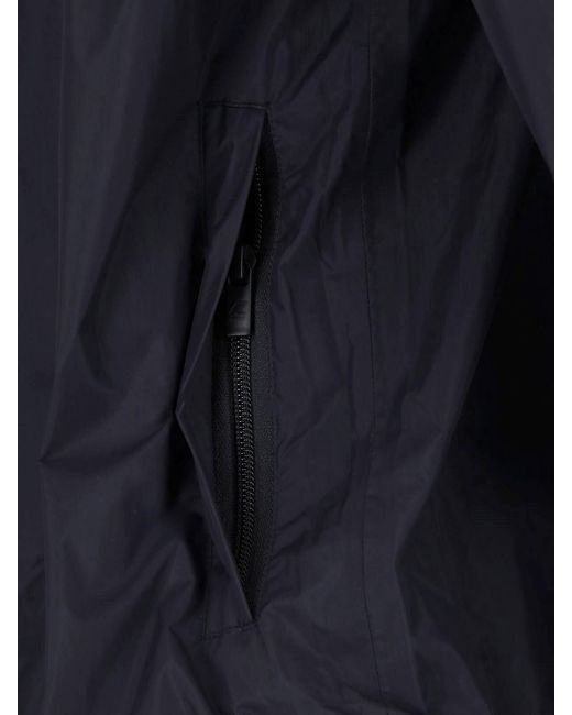 COMME DES GARÇONS PLAY Blue Minimalist Hooded Zippered Jacket for men