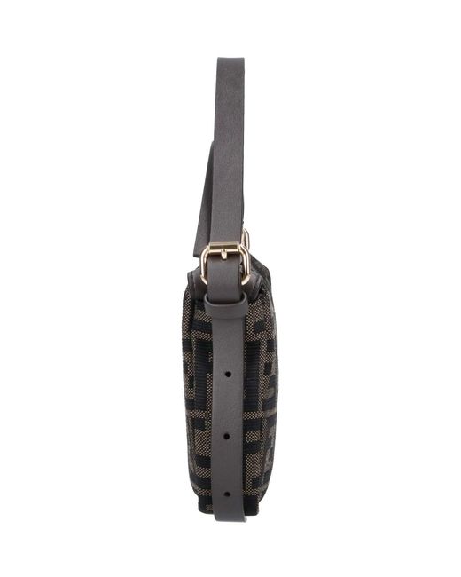 Fendi Black Shoulder Bag "Zip Top"