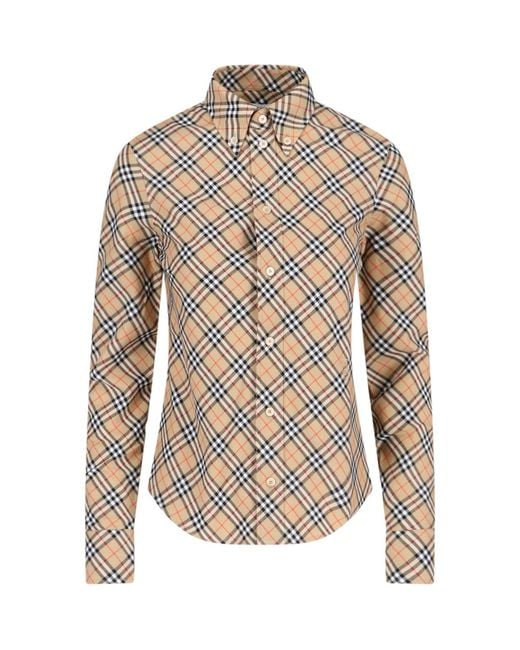 Burberry White Shirts Cotton