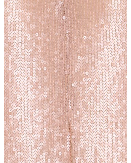 GIUSEPPE DI MORABITO Pink Maxi Sequin Skirt