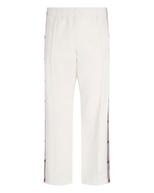 Pantaloni Bottoni Laterali di Golden Goose Deluxe Brand in White da Uomo