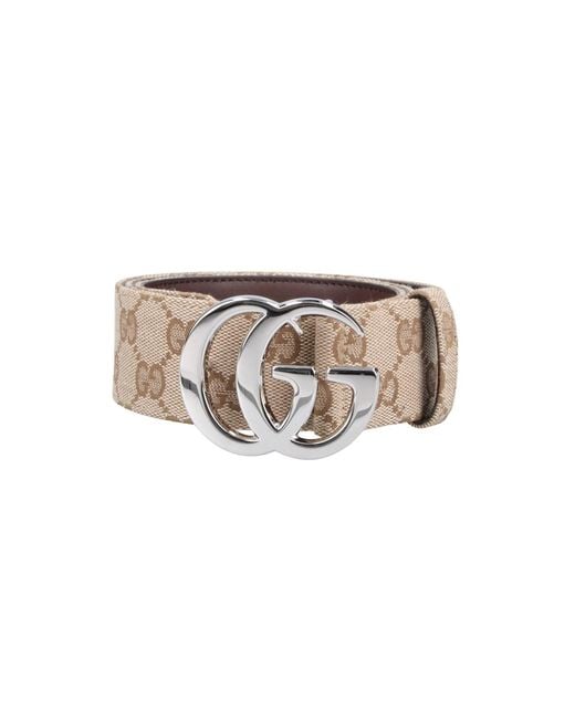 Gucci White Belt "Gg Marmont" for men