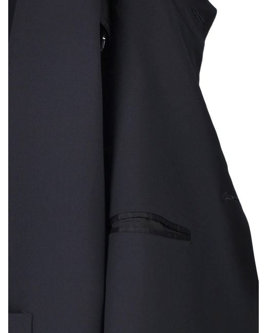 Giorgio Armani Blue Virgin Wool Blazer for men