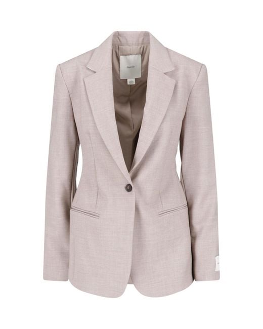 Calvin Klein Pink Stretch Knit Jacket