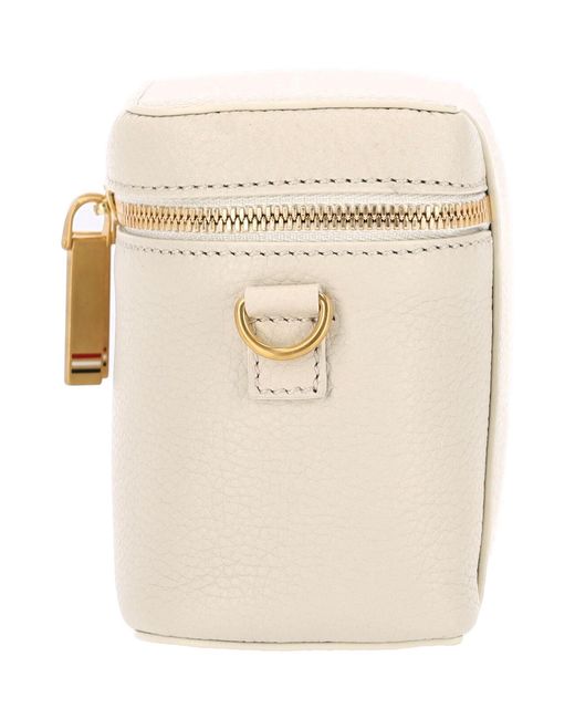 Thom Browne White Leather Pouch