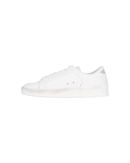 Golden Goose Deluxe Brand White Leather Sneakers for men
