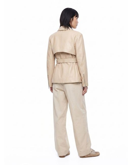 Sportmax Natural Two-Piece Nappa Jacket