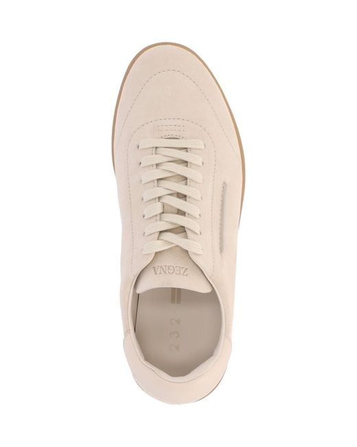 Zegna White Sneakers "232" for men