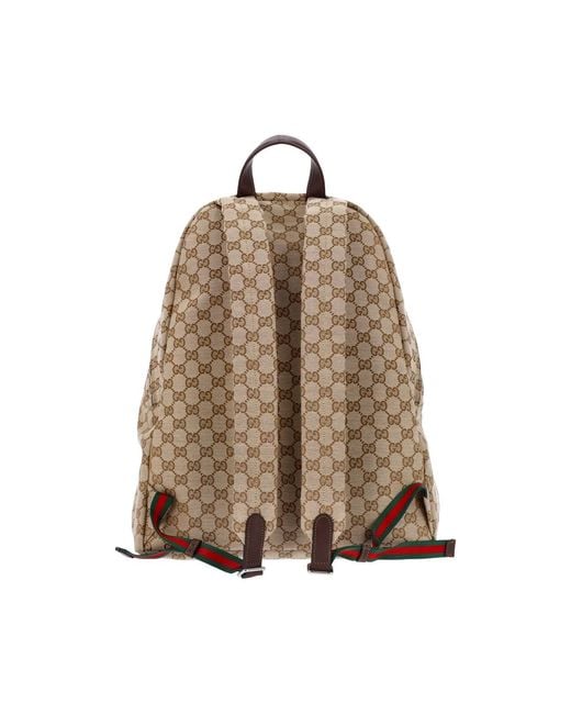 Gucci Natural Large Tag" Backpack for men