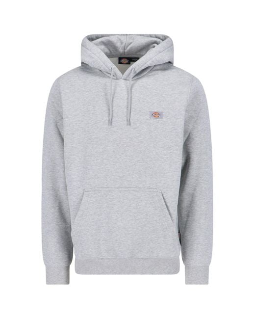 Dickies Gray Cotton-Poly Sweatshirt for men