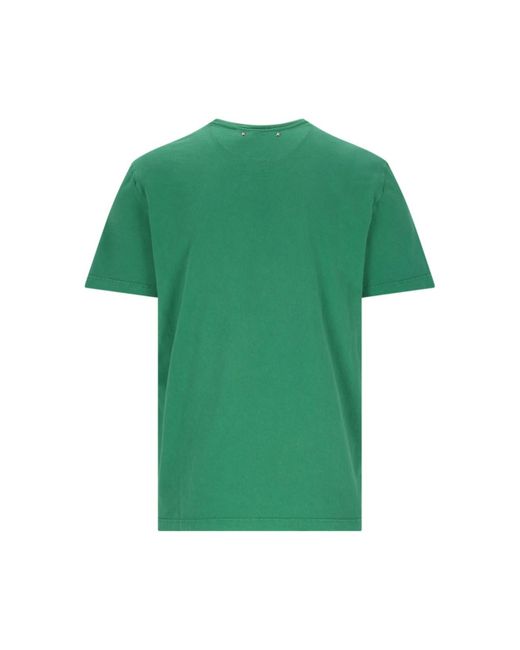 Golden Goose Deluxe Brand Green Logo T-shirt for men