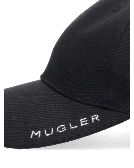 Mugler Black Logo Baseball Cap