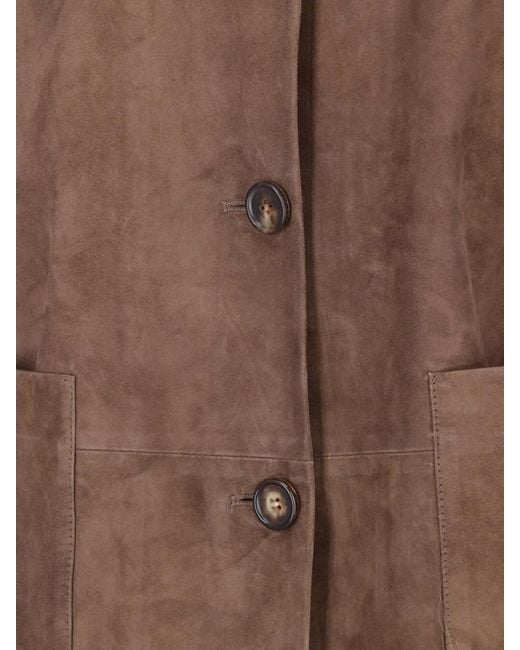 Max Mara Brown Suede Jacket