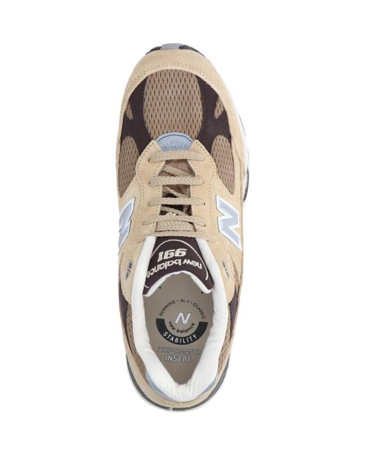 New Balance White '991v1' Sneakers for men