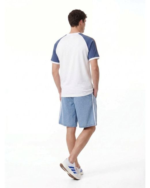 Adidas Blue T-Shirt Logo for men