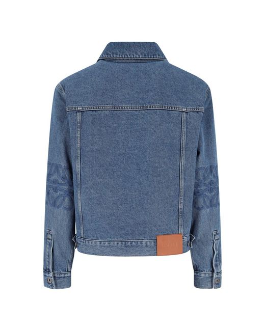 Loewe Blue Denim Jacket “Anagram” for men