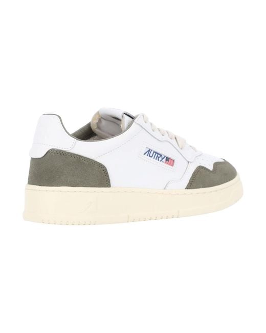 Autry White Leather & Suede Sneakers for men