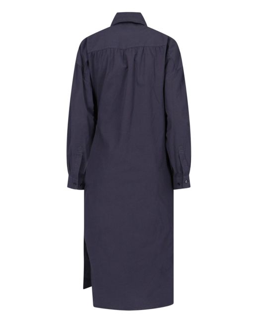 Lemaire Blue Twisted Dress