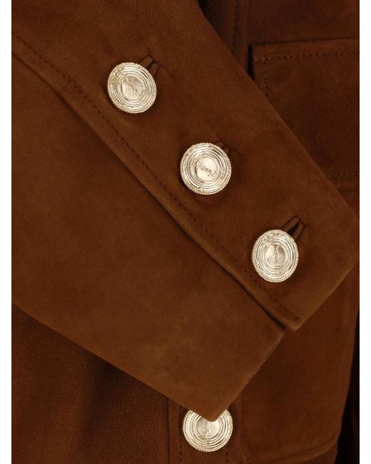 Saint Laurent Brown Suede Jacket
