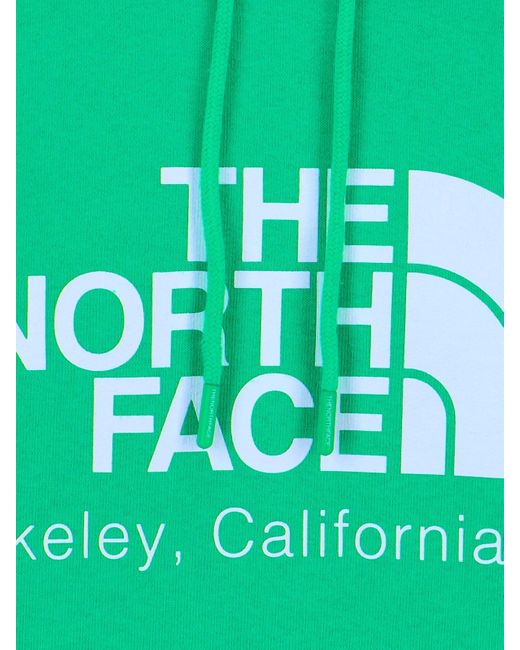 Felpa Cappuccio "Berkeley California" di The North Face in Green da Uomo