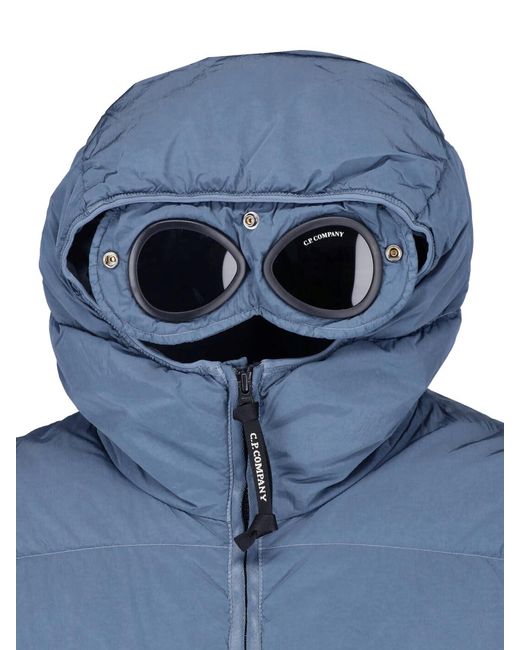 C P Company Blue Padded Jacket "Chrome-R" for men