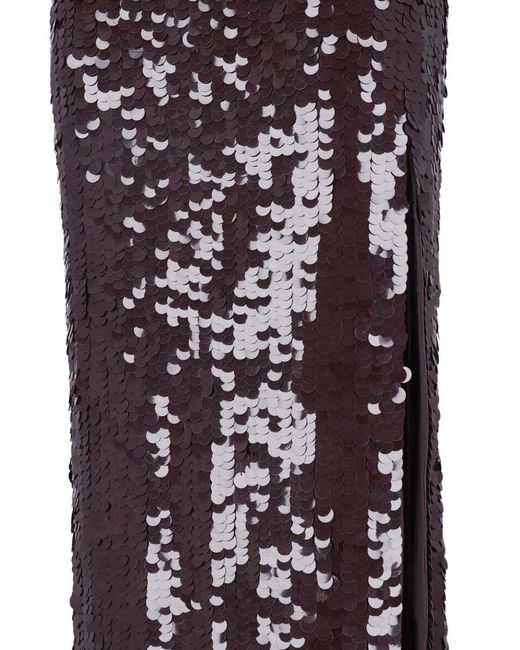 P.A.R.O.S.H. Purple Maxi Skirt With Sequins