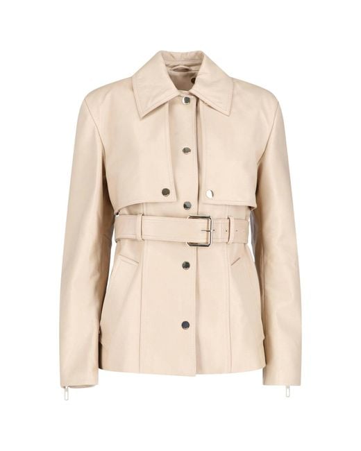 Sportmax Natural Two-Piece Nappa Jacket
