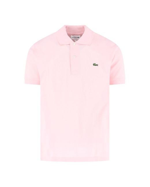 Lacoste Pink T-Shirts And Polos Cotton for men