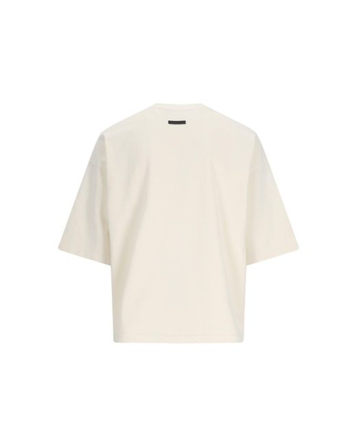T-Shirt "Airbrush 8" di Fear Of God in White da Uomo