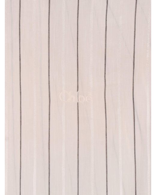 Chloé White Striped Shirt