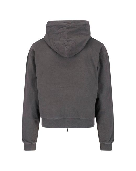 The Row Gray Zip Hoodie "Mabon" for men