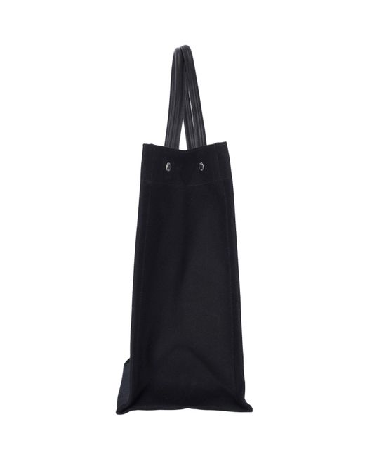 Saint Laurent Black ‘Rive Gauche’ Shopper Bag for men