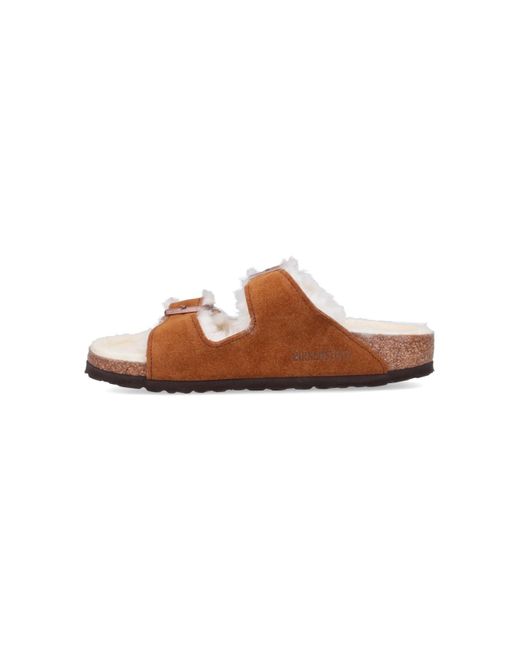 Birkenstock White Suede Leather Sandals