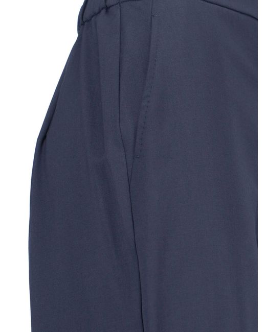 Max Mara Blue Virgin Wool Trousers