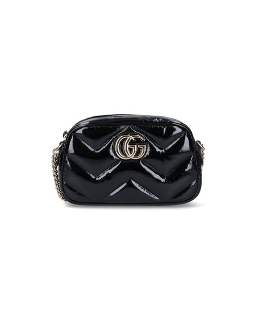 Gucci Black Calf Skin Leather Mini Bag For