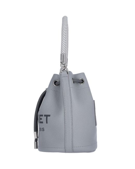 Marc Jacobs White "the Leather Bucket" Bag