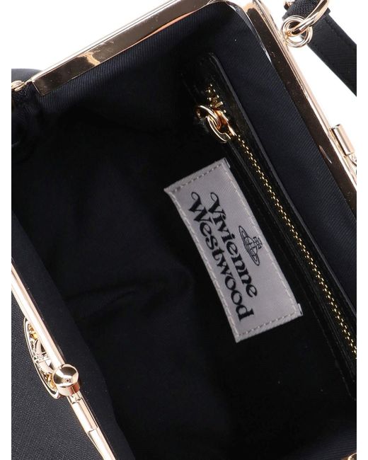 Vivienne Westwood Black Granny Frame Small Bag
