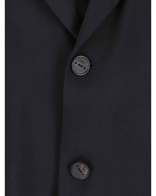 Hevò Black 'Molfetta' Single-Breasted Jacket for men