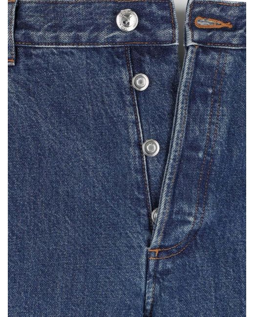 A.P.C. Blue Straight Jeans for men