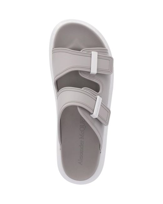 Alexander McQueen Gray Hybrid Slide Sandals for men
