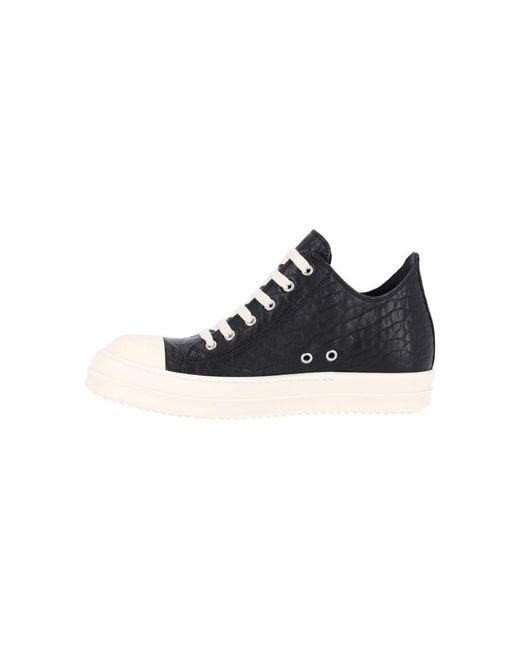 Rick Owens Black Sneakers “Low” for men