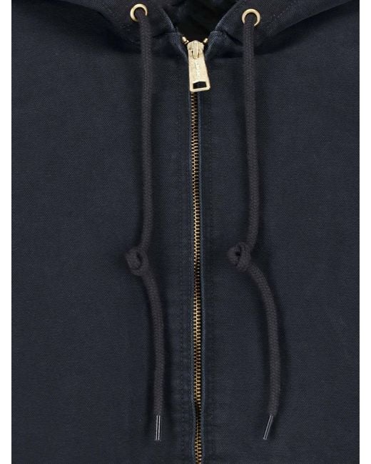Carhartt Blue Hooded Jacket "Og Active" for men