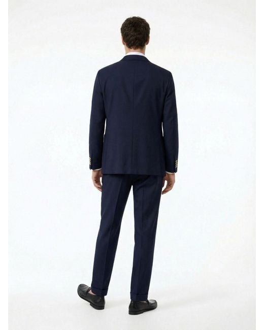 PT Torino Blue Virgin Wool Pants for men