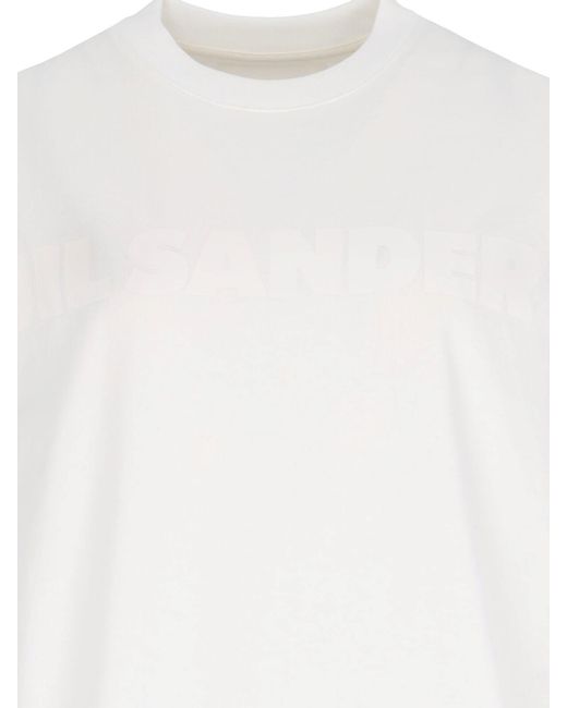 Jil Sander White Logo T-Shirt