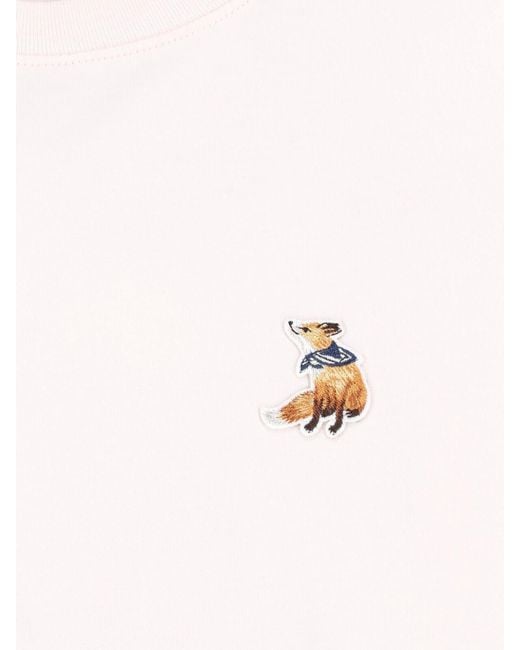 Maison Kitsuné Pink T-Shirt “Dreaming Fox”