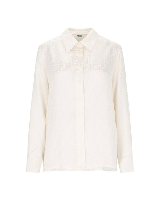 Camicia "Ff" di Fendi in White
