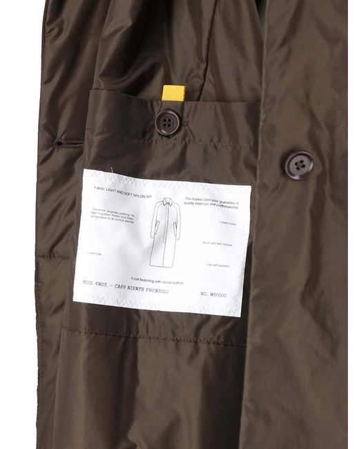 Aspesi Brown 100% Polyamide Utility Jacket