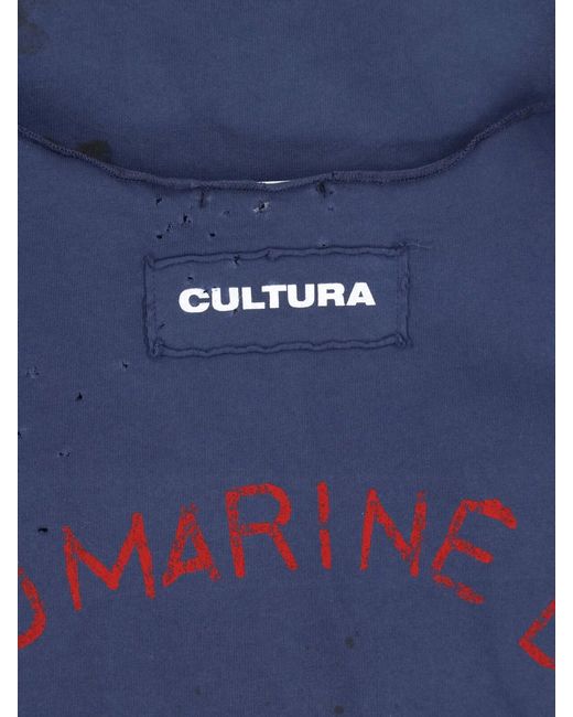 Cultura Blue T-Shirt Logo for men